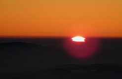 Východ Slunce na Boubíně 2.2.2011 v 7:33
