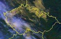 Kliknětě pro aktuální snímek Evropy a ČR z družice Meteosat