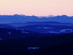 Světlé hory na obzoru Grosselendkopf a Ankogel 222 a 220 km daleko 8.12.2016